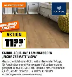 OBI KAINDL AQUALINE LAMINATBODEN ,,EICHE ZERMATT VISPA" Angebot