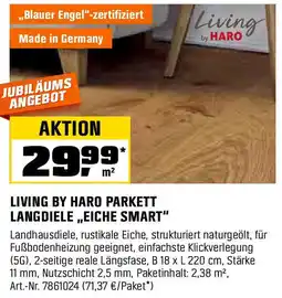 OBI LIVING BY HARO PARKETT LANGDIELE „EICHE SMART" Angebot