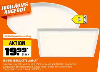 OBI LED-DECKENLEUCHTE ,,AVOLA" Angebot