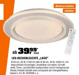 OBI LED-DECKENLEUCHTE „LAGO" Angebot