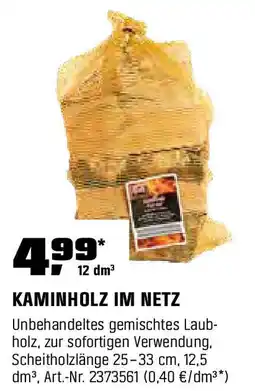 OBI KAMINHOLZ IM NETZ Angebot
