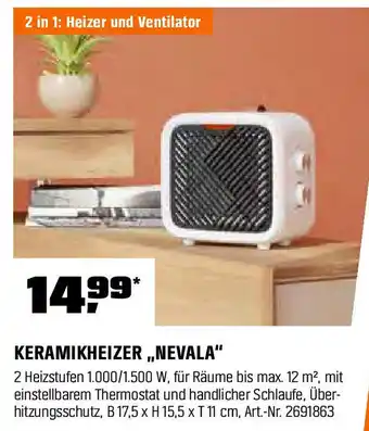 OBI KERAMIKHEIZER ,,NEVALA" Angebot