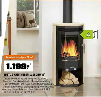 OBI JUSTUS KAMINOFEN „USEDOM 5" Angebot
