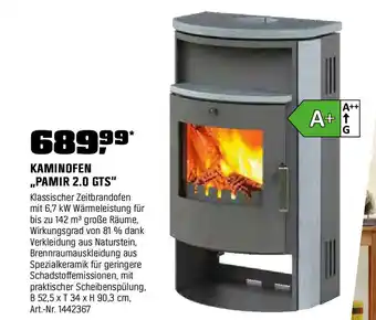 OBI KAMINOFEN ,,PAMIR 2.0 GTS" Angebot