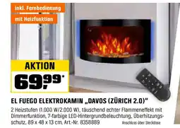 OBI EL FUEGO ELEKTROKAMIN „DAVOS (ZÜRICH 2.0)" Angebot