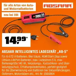 OBI ABSAAR INTELLIGENTES LADEGERÄT „AB-5" Angebot