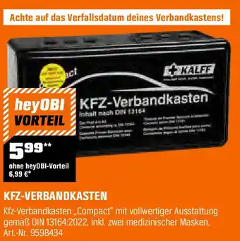 OBI KALFF KFZ-VERBANDKASTEN Angebot