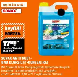 OBI SONAX ANTIFROST- UND KLARSICHT-KONZENTRAT Angebot