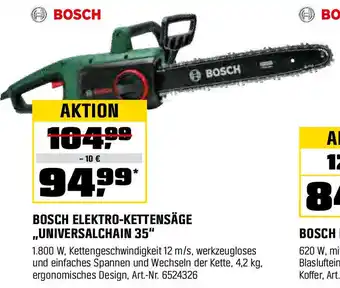 OBI BOSCH ELEKTRO-KETTENSÄGE ,,UNIVERSALCHAIN 35" Angebot