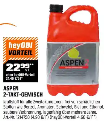 OBI ASPEN 2-TAKT-GEMISCH Angebot