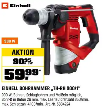 OBI EINHELL BOHRHAMMER,,TH-RH 900/1" Angebot
