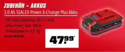 OBI Einhell ZUBEHÖR AKKUS 3,0 Ah SEALED Power X-Change Plus Akku Angebot