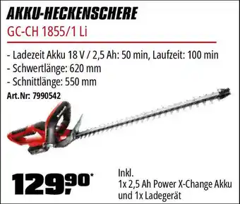 OBI Einhell AKKU-HECKENSCHERE GC-CH 1855/1 Li Angebot