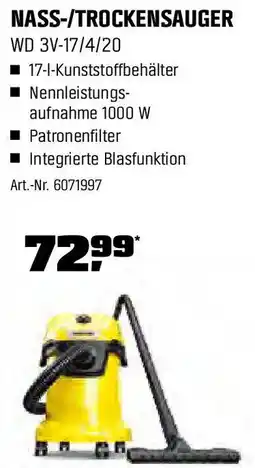 OBI KÄRCHER NASS-/TROCKENSAUGER WD 3V-17/4/20 Angebot