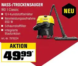 OBI KÄRCHER NASS-/TROCKENSAUGER WD 1 Classic Angebot