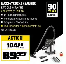 OBI KÄRCHER NASS-/TROCKENSAUGER KWD 3 S V-17/4/20 Anniversary Edition Angebot