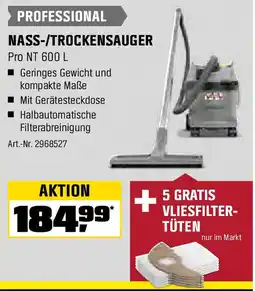 OBI KÄRCHER PROFESSIONAL NASS-/TROCKENSAUGER Pro NT 600 L Angebot