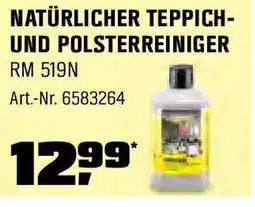 OBI KÄRCHER NATÜRLICHER TEPPICH- UND POLSTERREINIGER RM 519N Angebot