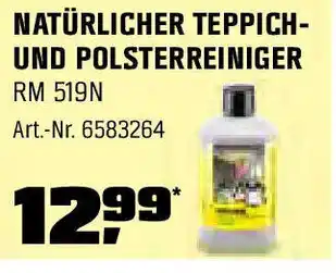OBI KÄRCHER NATÜRLICHER TEPPICH- UND POLSTERREINIGER RM 519N Angebot