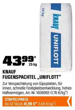 OBI KNAUF FUGENSPACHTEL ,,UNIFLOTT" Angebot