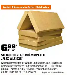 OBI STEICO HOLZFASERDÄMMPLATTE ,,FLEX WLS 036" Angebot