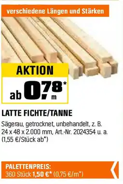 OBI LATTE FICHTE/TANNE Angebot