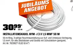 OBI INSTALLATIONSKABEL NYM -J 3 X 1,5 MM² 50 M Angebot