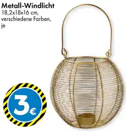 TEDi Metall-Windlicht Angebot