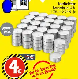 TEDi Teelichter Angebot