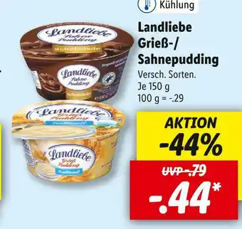 Lidl Landliebe grieß-/sahnepudding Angebot