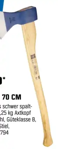 OBI Lux-Tools Holzaxt Angebot