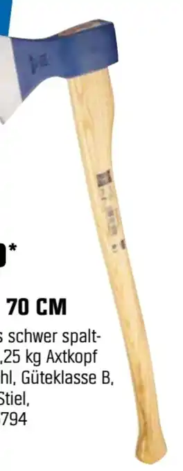 OBI Lux-Tools Holzaxt Angebot