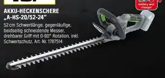OBI Lux-Tools Akku-Heckenschere A-HS-20/52-24 Angebot