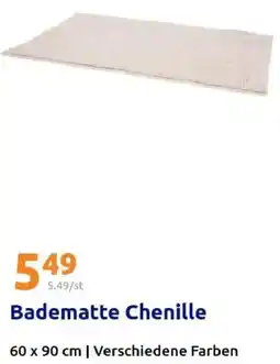 Action Badematte Chenille Angebot