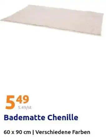 Action Badematte Chenille Angebot