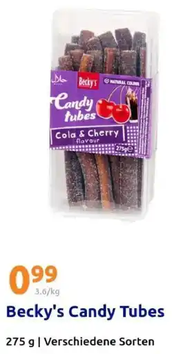Action Becky's Candy Tubes Angebot