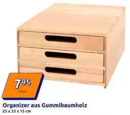 Action Organizer aus Gummibaumholz Angebot