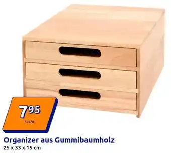 Action Organizer aus Gummibaumholz Angebot