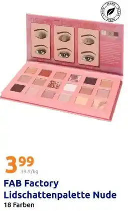Action FAB Factory Lidschattenpalette Nude Angebot