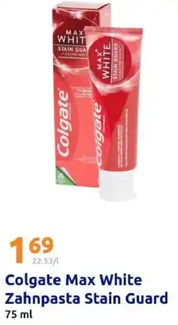 Action Colgate Max White Zahnpasta Stain Guard Angebot