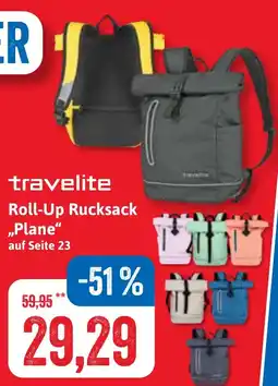 Stolz travelite Roll-Up Rucksack „Plane" Angebot