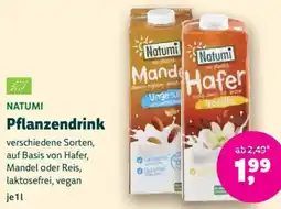 Biomarkt NATUMI Pflanzendrink Angebot
