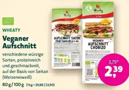 Biomarkt WHEATY Veganer Aufschnitt Angebot