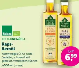 Biomarkt DIE KLEINE MÜHLE Raps Kernöl Angebot