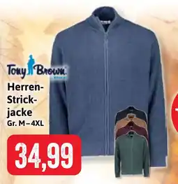 Stolz Tony Brown Herren- Strickjacke Angebot