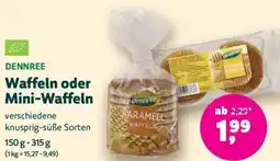 Biomarkt DENNREE Waffeln oder Mini-Waffeln Angebot