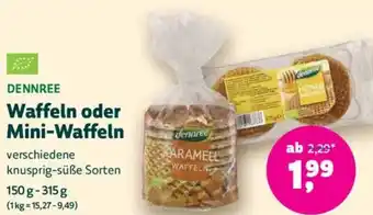 Biomarkt DENNREE Waffeln oder Mini-Waffeln Angebot