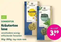 Biomarkt SONNENTOR Kräutertee lose Angebot