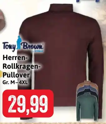 Stolz Tony Brown Herren- Rollkragen- Pullover Angebot