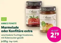 Biomarkt ANNES FEINSTE Marmelade oder Konfitüre extra Angebot